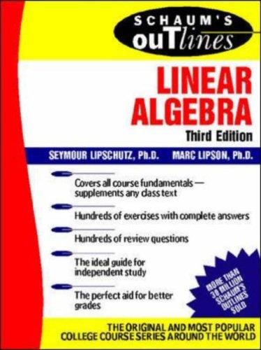 Cover of Schaum's Outline of Linear Algebra