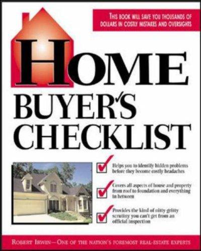 Cover of Home Buyer's Checklist