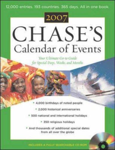 Cover of Chase's Calendar of Events 2007 w/CD ROM (Chase's Calendar of Events)