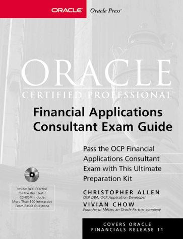 Cover of Oracle certified professional financial applications consultant exam guide