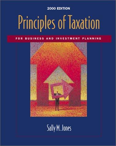 Cover of Principles of Taxation for Business and Investment Planning