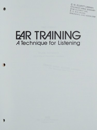 Cover of Ear training