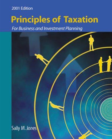 Cover of Principles of Taxation for Business Investment Planning