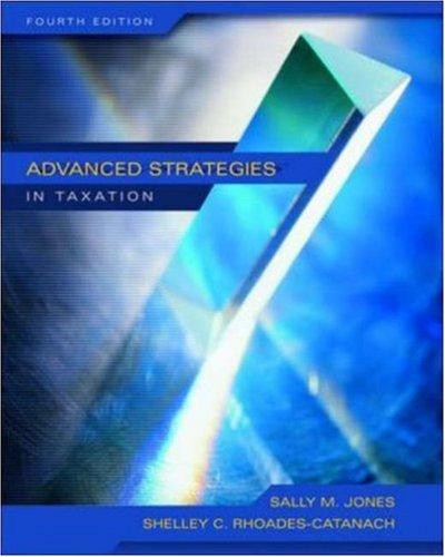 Cover of Advanced strategies in taxation