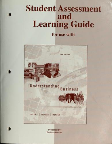 Cover of Student assessment and learning guide for use with Understanding business
