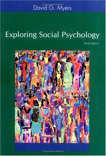 Cover of Exploring Social Psychology