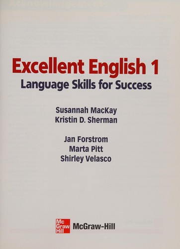 Cover of Excellent English - Level 1 (Beginning) - Student Book