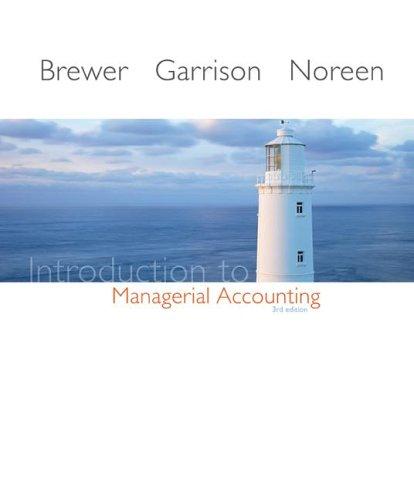 Cover of Introduction to managerial accounting