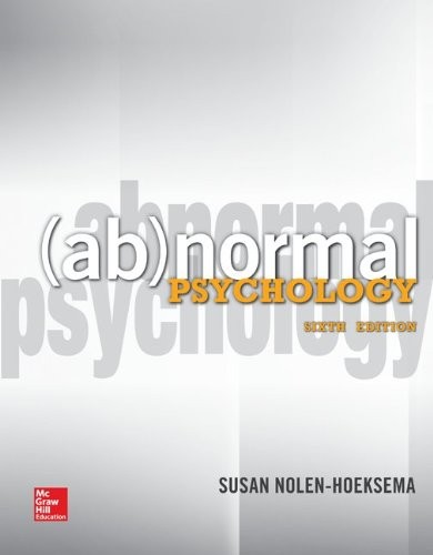 Cover of Abnormal Psychology
