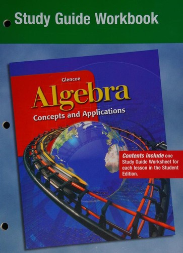 Cover of Algebra. Concepts and Applications. Study Guide Workbook