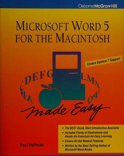 Cover of Microsoft Word 5 for the Macintosh made easy
