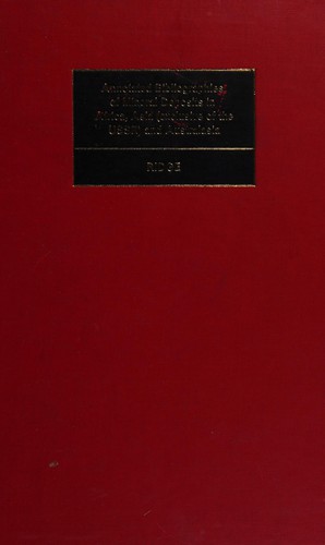 Cover of Annotated bibliographies of mineral deposits in Africa, Asia (exclusive of the USSR) and Australasia