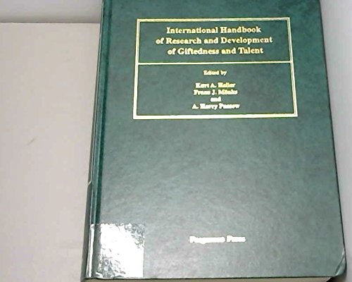 Cover of International Handbook of Research and Development of Giftedness and Talent
