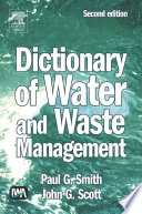 Cover of Dictionary of Water and Waste Management