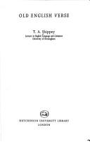 Cover of Old English verse