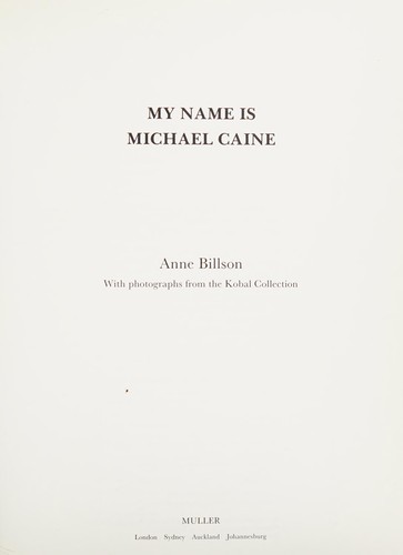 Cover of MY NAME IS MICHAEL CAINE