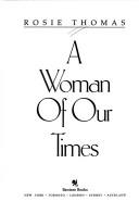 Cover of A woman of our times