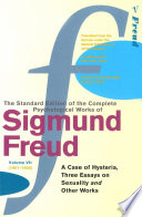 Cover of A case of hysteria, Three essays on sexuality, and other works