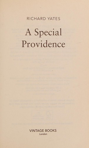 Cover of Special Providence