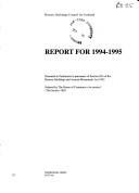 Cover of Report for 1994-95