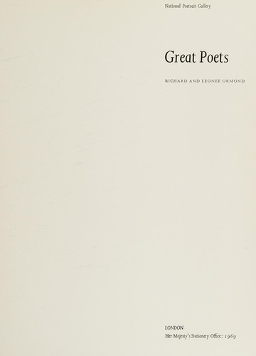 Cover of Great poets