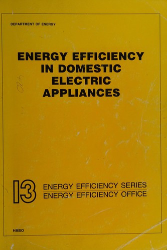 Cover of Energy Efficiency in Domestic Electrical Appliances (Energy Efficiency Series)