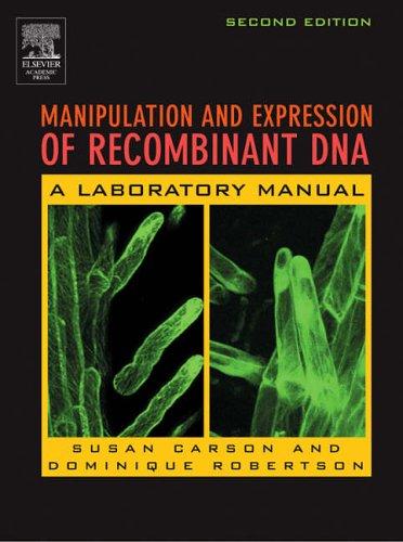 Cover of Manipulation and expression of recombinant DNA