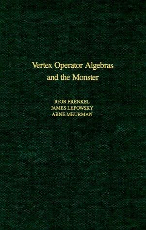 Cover of Vertex operator algebras and the Monster