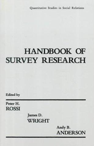 Cover of Handbook of Survey Research