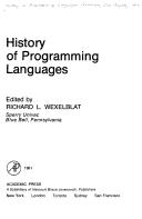 Cover of History of programming languages
