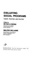 Cover of Evaluating social programs