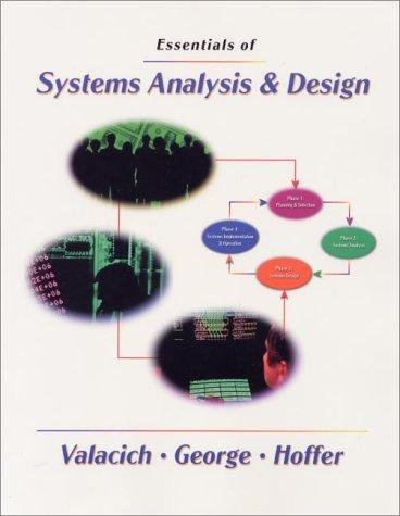 Cover of Essentials of Systems Analysis and Design