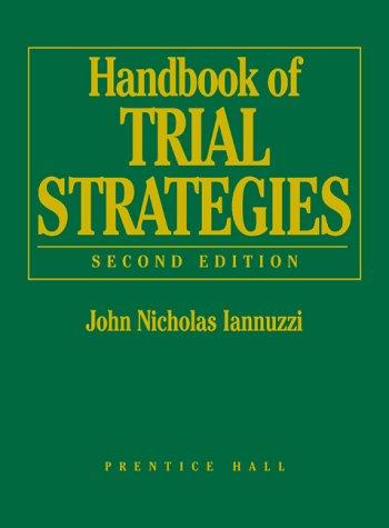 Cover of Handbook of Trial Strategies