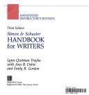 Cover of Simon & Schuster handbook for writers