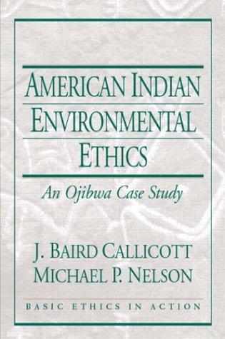 Cover of American Indian environmental ethics