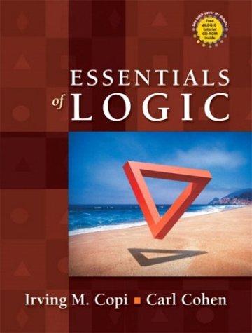 Cover of Essentials of logic