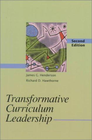 Cover of Transformative curriculum leadership