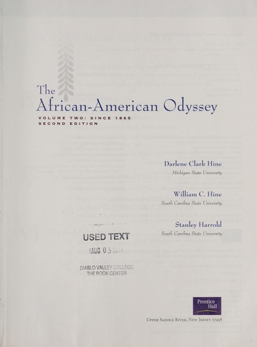 Cover of The African-American odyssey