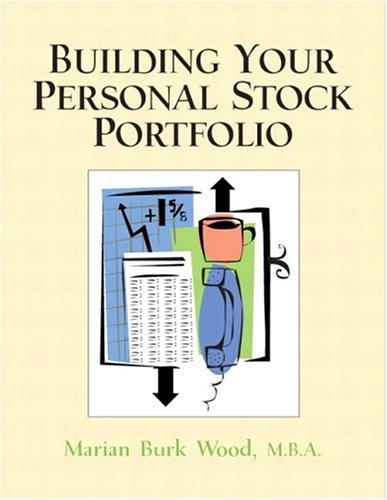 Cover of Building Your Personal Stock Portfolio