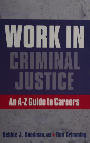 Cover of Work in criminal justice