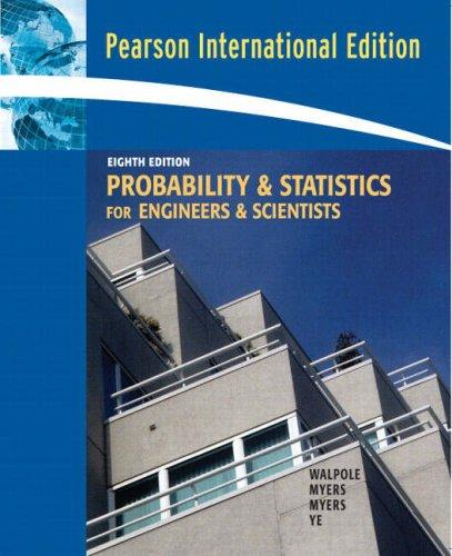 Cover of Probability and Statistics for Engineers and Scientists