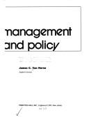 Cover of Financial management and policy