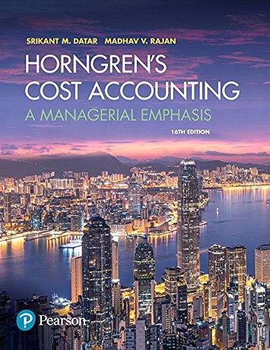 Cover of Horngren's Cost Accounting
