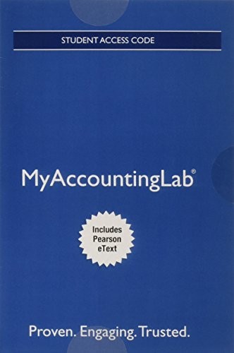 Cover of Mylab Accounting with Pearson Etext -- Access Card -- For Horngren's Cost Accounting