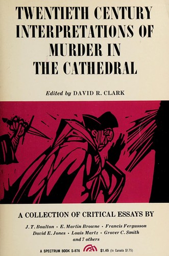 Cover of Twentieth century interpretations of Murder in the Cathedral