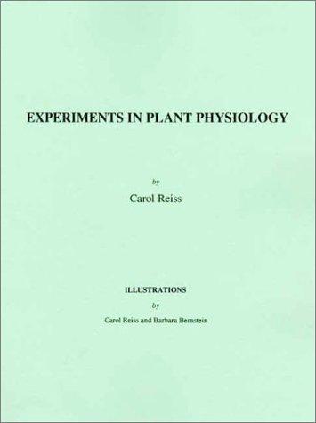 Cover of Experiments in plant physiology