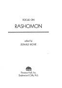 Cover of Focus on Rashomon