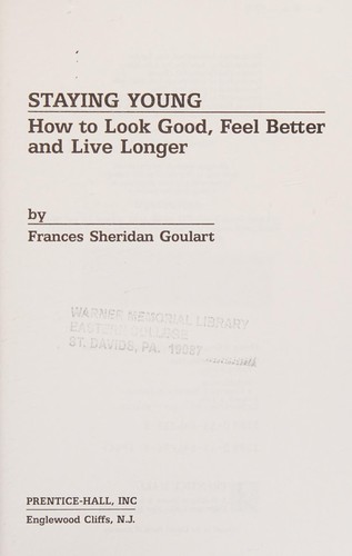 Cover of Staying young