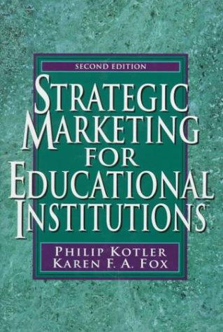 Cover of Strategic marketing for educational institutions
