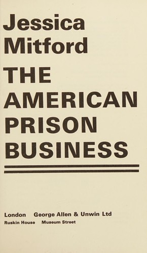 Cover of The American prison business